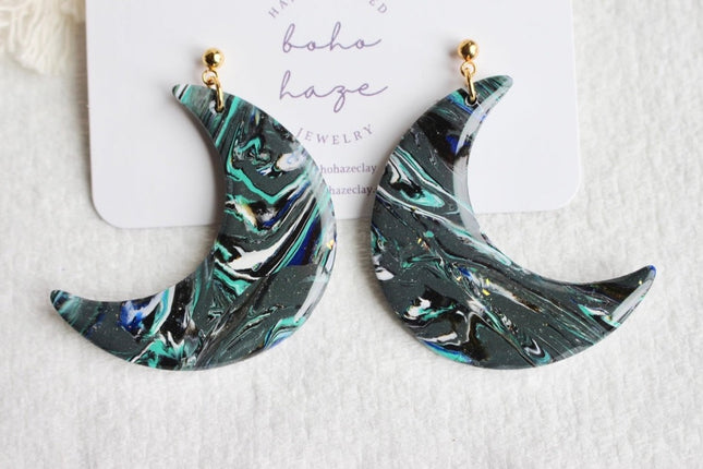 large galaxy moon baby dangles