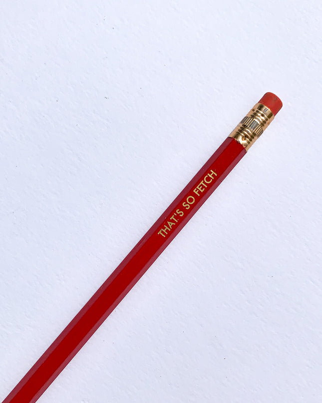Rom-Com Pencil Set - Red & Gold