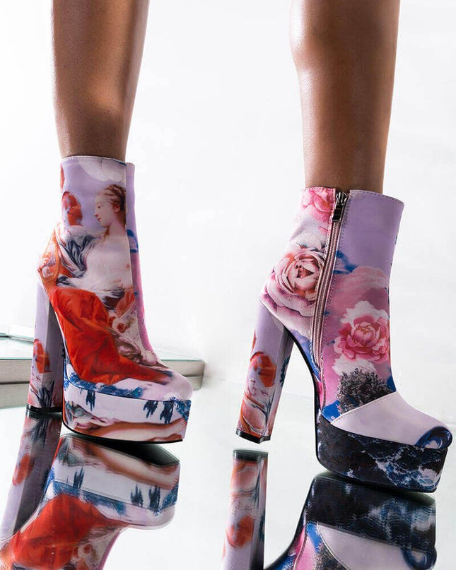 Up Above! Painting Platform Booties