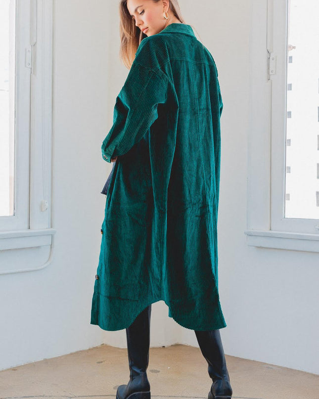 green to the maxi jacket