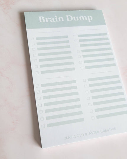 Marigold & Aster Brain Dump Notepad