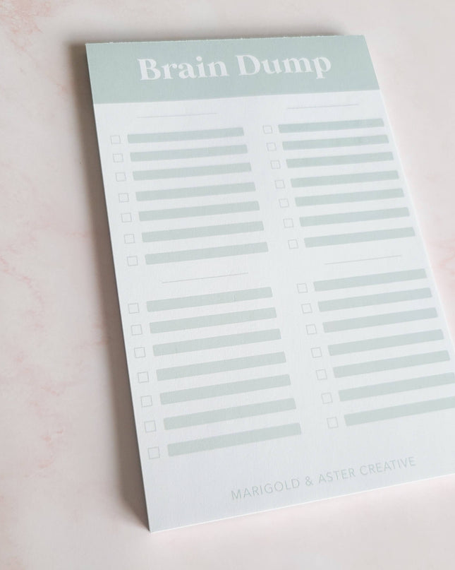 Marigold & Aster Brain Dump Notepad