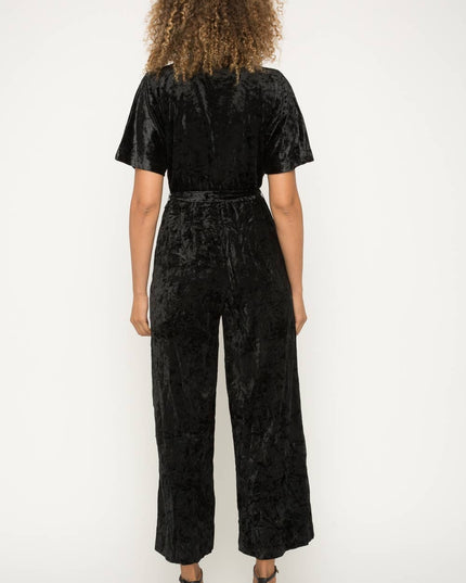Black Velvet If You Please Jumpsuit