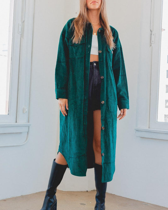 green to the maxi jacket