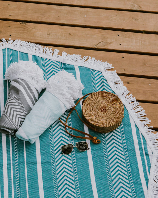 Teal Octavia Towel