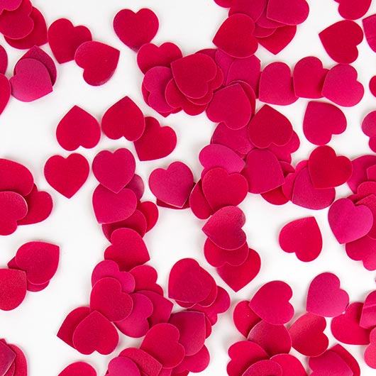 <3 Shaped Bath Confetti