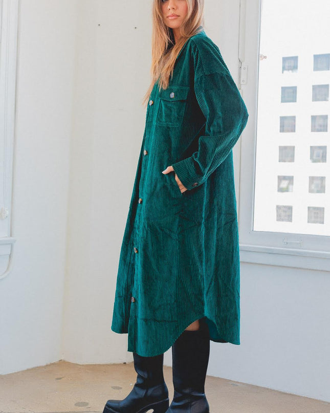 green to the maxi jacket