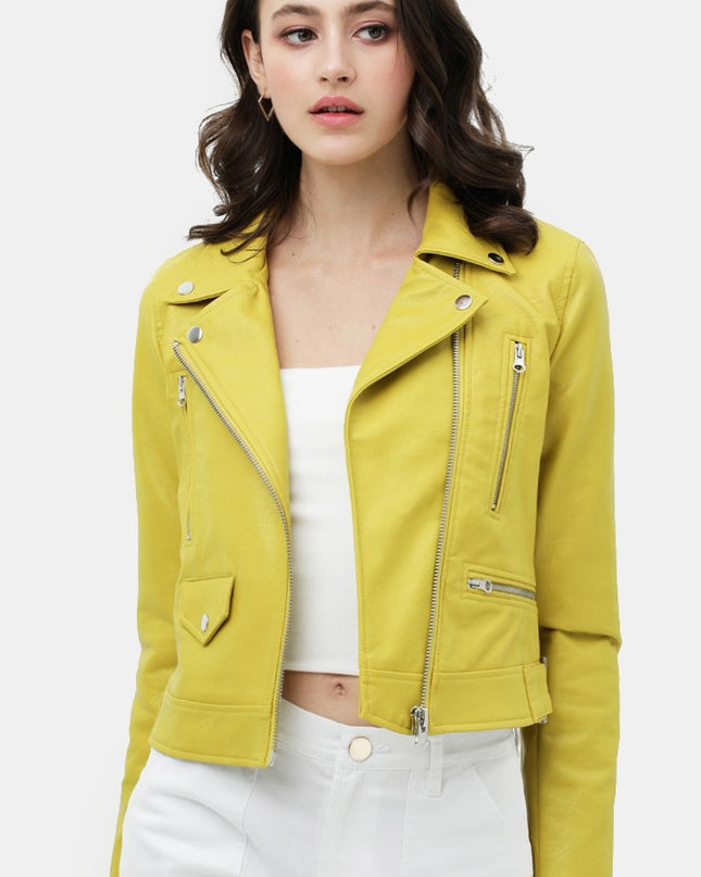 Lime Moto Jacket