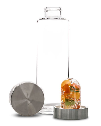 ViA Crystal Water Bottle | HAPPINESS