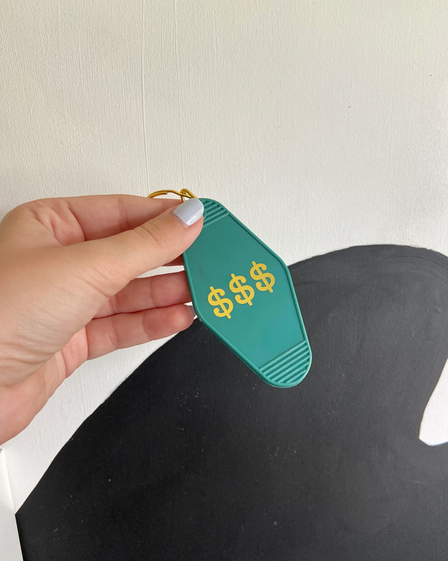 mom, I am a rich man keychain