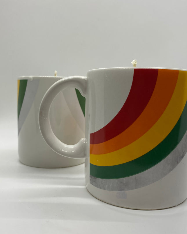 1984 Rainbow Mug Candle