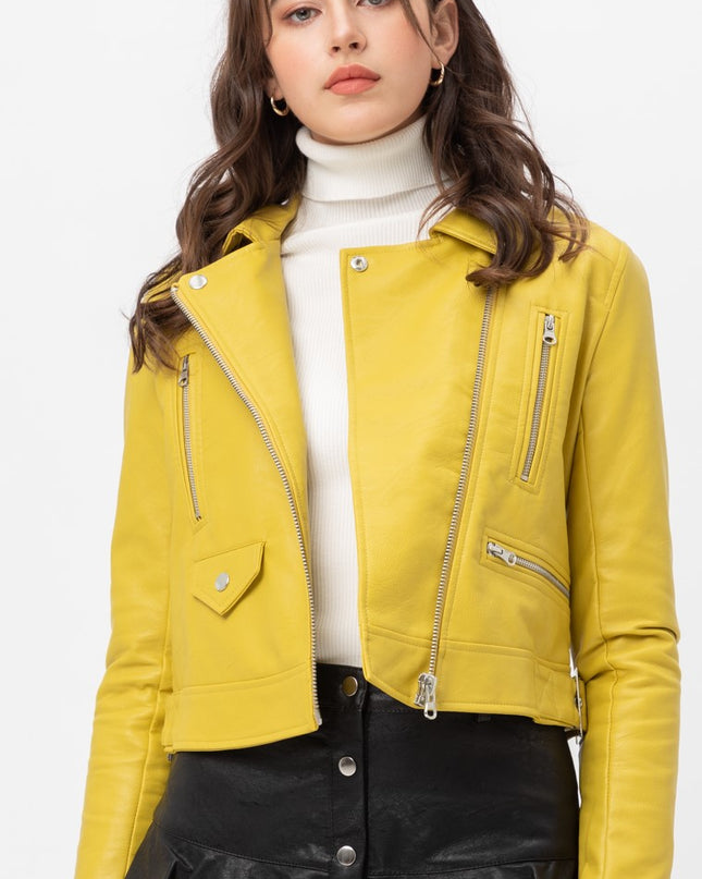 Lime Moto Jacket