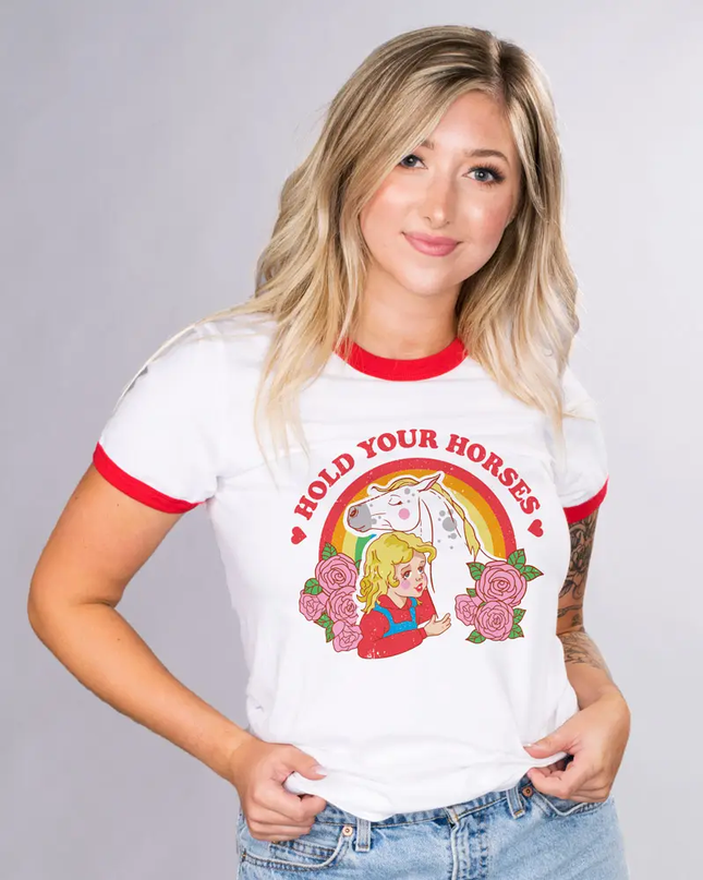 Horse Girl Ringer Tee