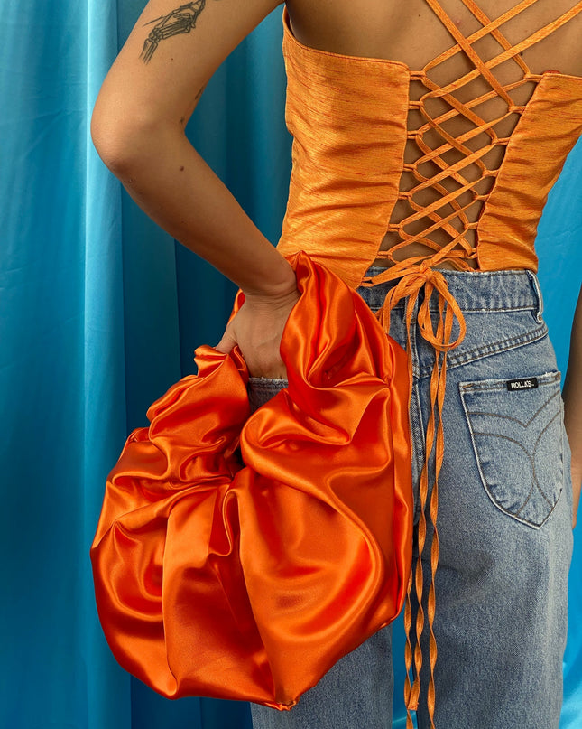 room shop bounce baguette bag- orange