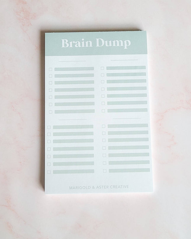 Marigold & Aster Brain Dump Notepad