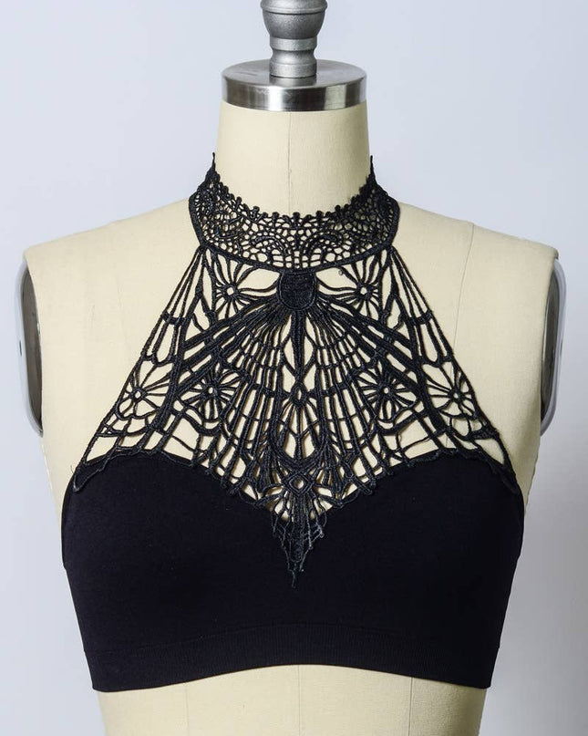 Baroque High Neck Bralette