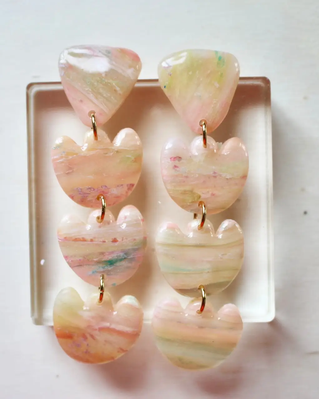 sandy flowers dangle earring