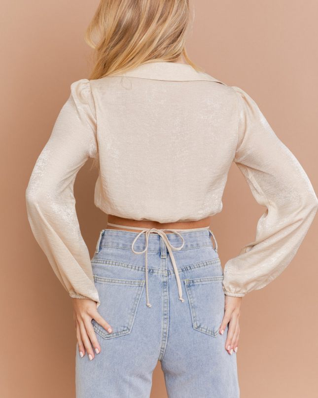 Cream Dreams Crop Blouse
