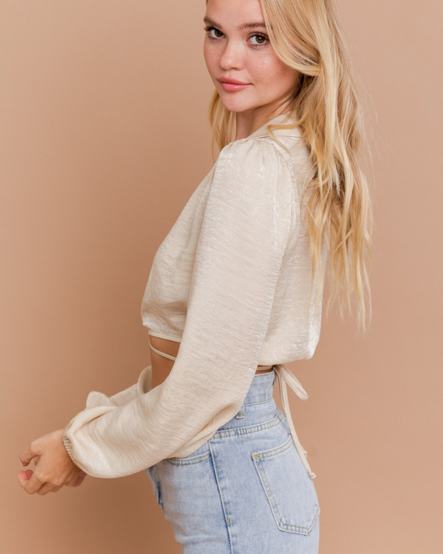 Cream Dreams Crop Blouse