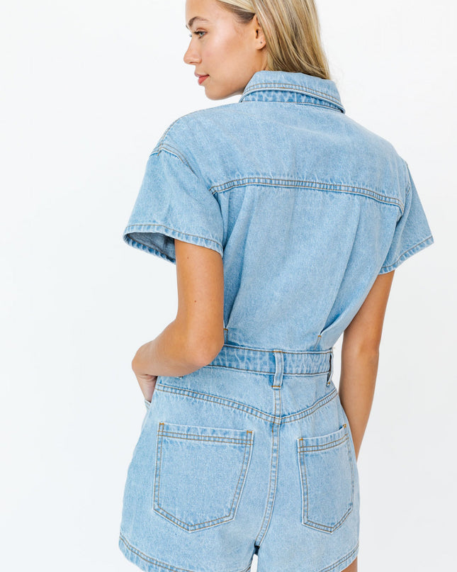 Denim Doll Romper