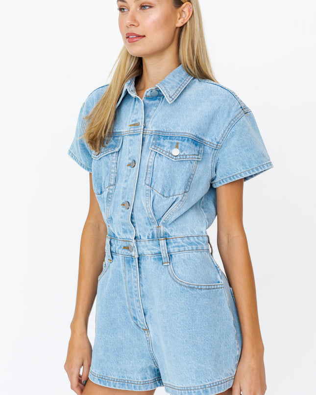 Denim Doll Romper