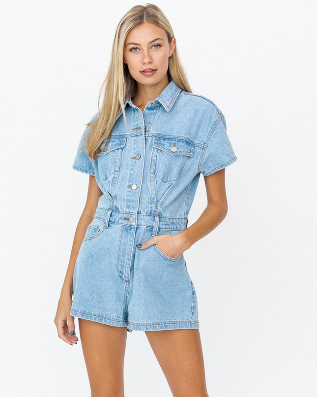 Denim Doll Romper