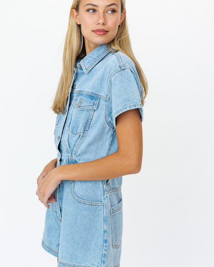 Denim Doll Romper