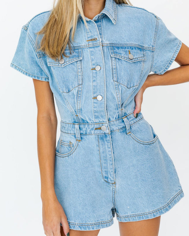 Denim Doll Romper