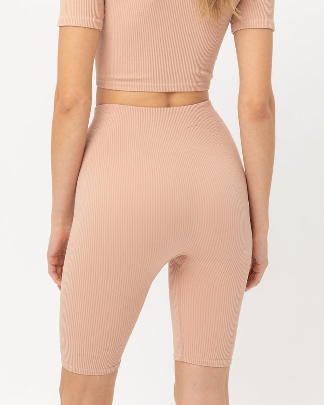 Biker Chick Shorts- Tan