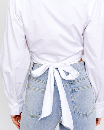 Wrapped Up In White Blouse