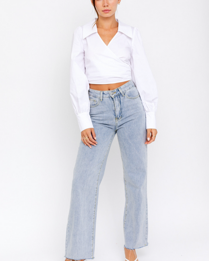 Wrapped Up In White Blouse