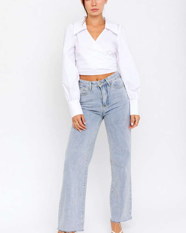Wrapped Up In White Blouse